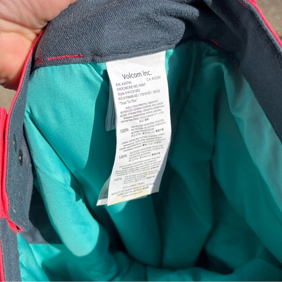 Volcom Hot Pink Insulated Snow Ski Pants Women’s size XS - Picture 5 of 5